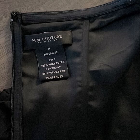 MM COUTURE by Miss Me Strapless Tiered Dress | Black | Size Medium - Picture 8 of 10